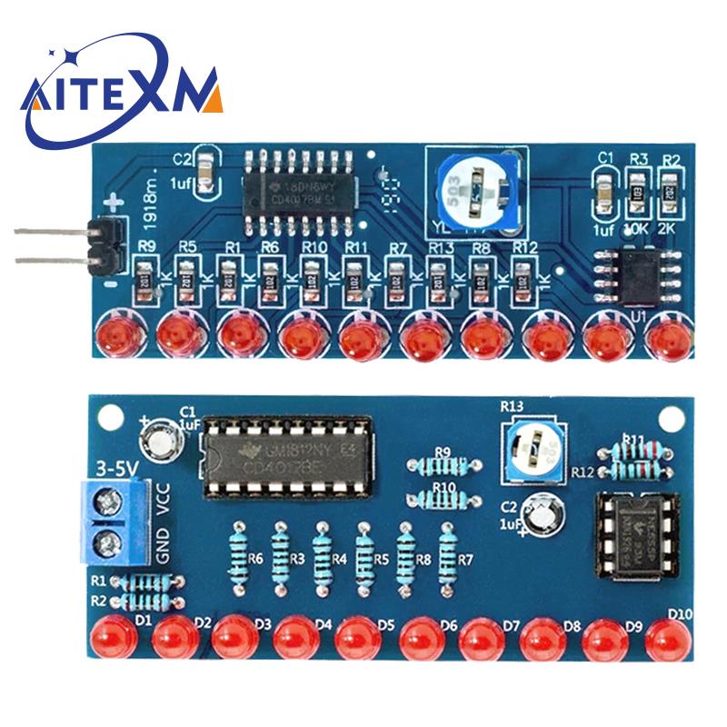 Diy Electronics Learning Kit - Smart Electronics Kits Ne555 + CD4017